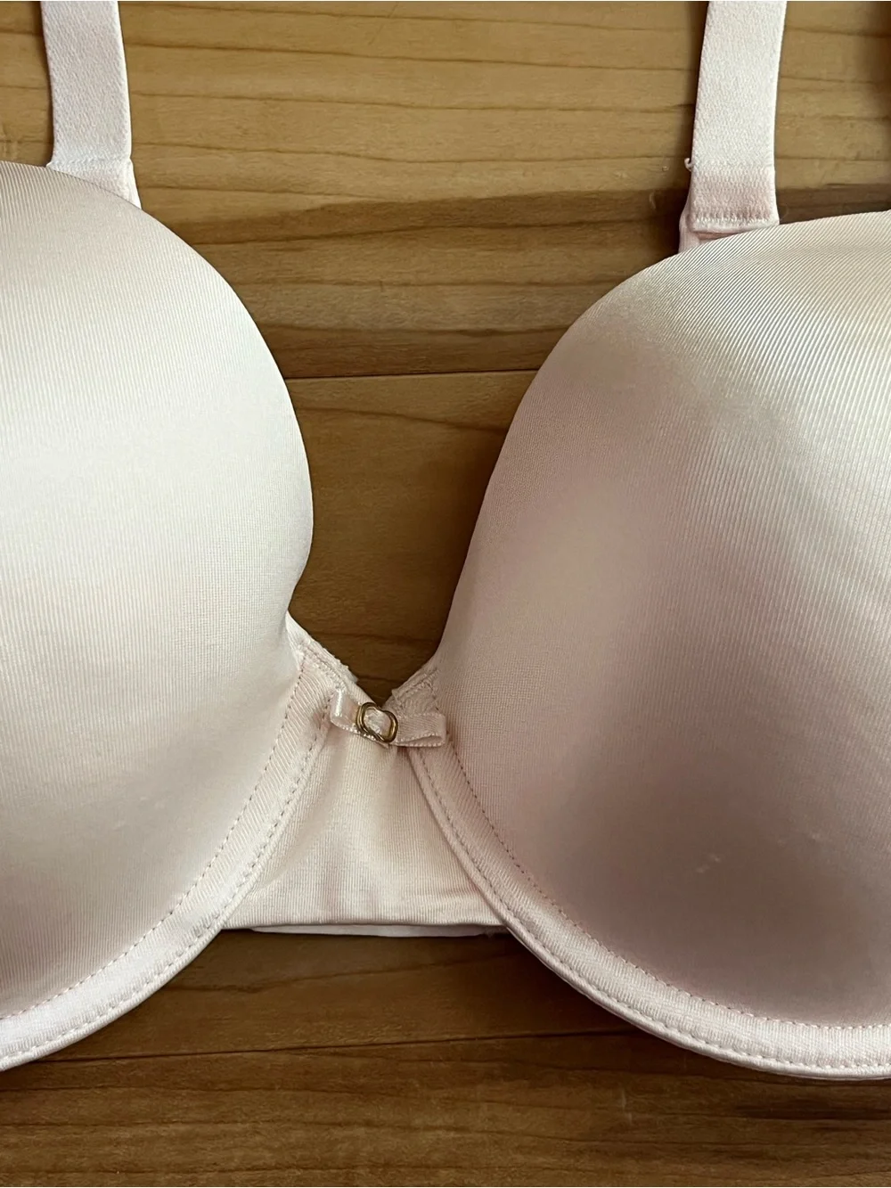 Vanity Fair Beauty Back Bra 36D Light Pink Seamless Underwire T-Shirt Bra NWT